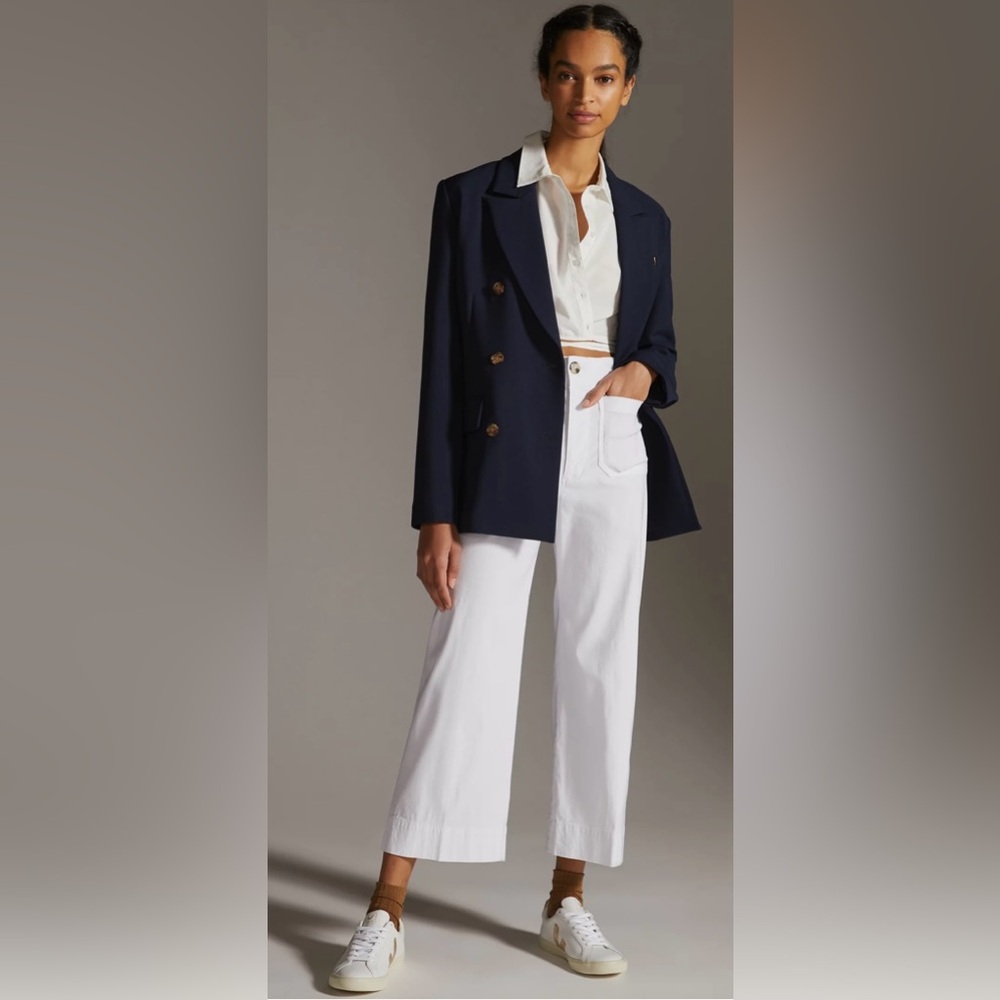 The Colette cropped wide-leg pant by Maeve